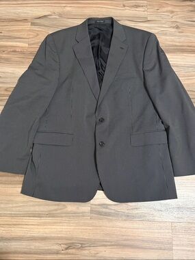 Alexandre London Savile Row Men's Navy Pinstripe Wool Sportcoat Sz. 46L